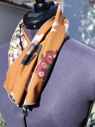 Le Foulard rectangle orange