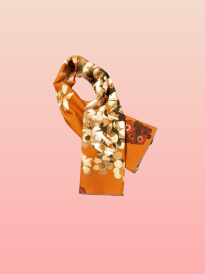 Le Foulard rectangle orange